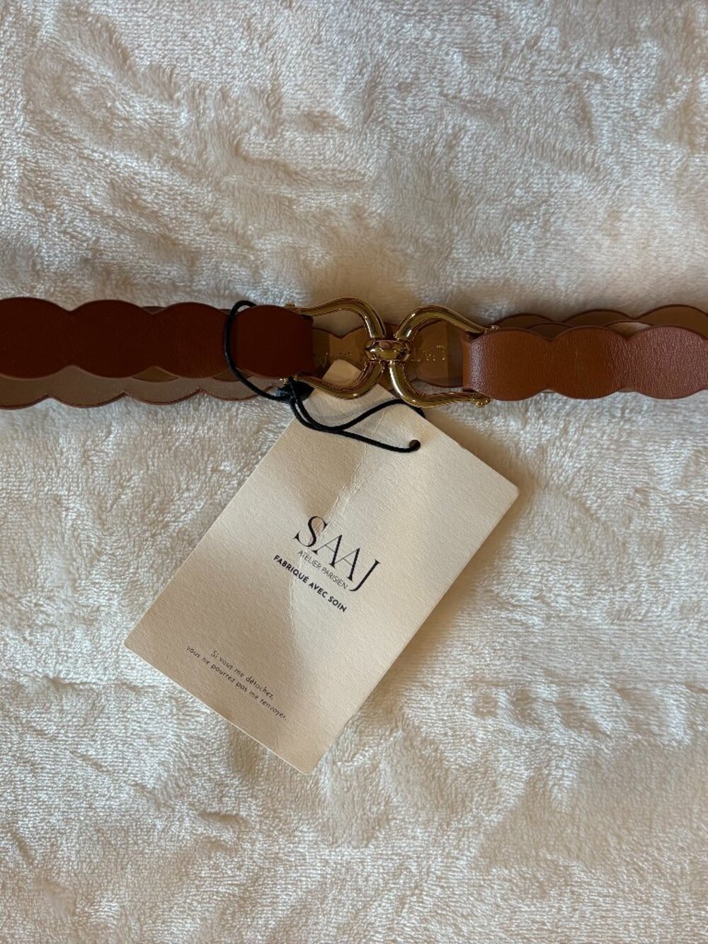 NWT French Scalloped Belt
